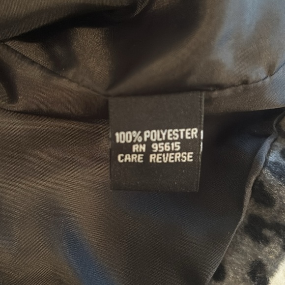 Rafaella Short Animal print 3/4 length sleeve Jacket size Large - Picture 6 of 10